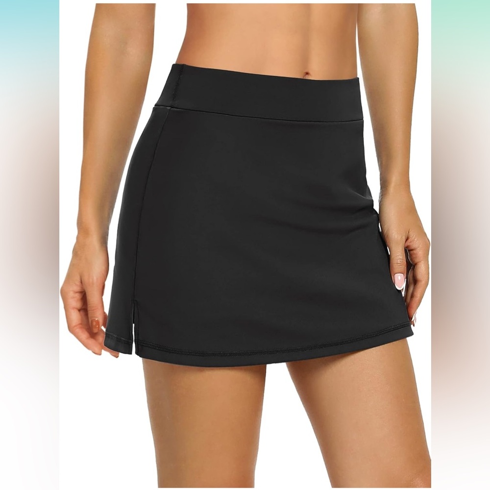 Lou Keith Black Tennis Skort